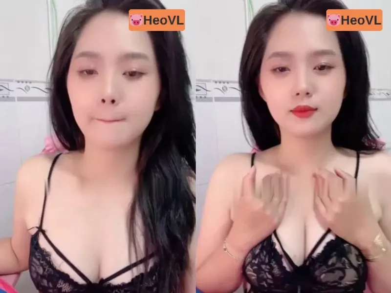 Bạn gái răng khểnh khoe chuối tròn trắng